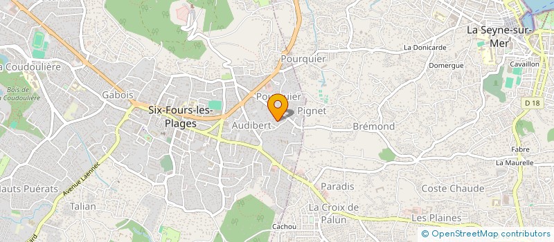 localisation de l'entreprise DEFIM à SIX-FOURS-LES-PLAGES