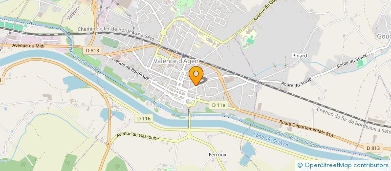 localisation de l'entreprise DEFIMED 82 à VALENCE