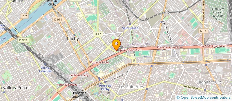 localisation de l'entreprise DEFIMEDIA INTERIM  CLICHY
