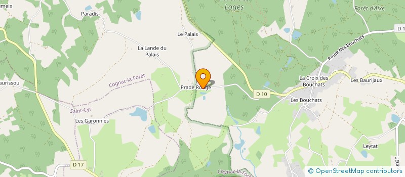 localisation de l'entreprise DEFIS DEVELOPPEMENT DURABLE 3 D à SAINT-PRIEST-SOUS-AIXE
