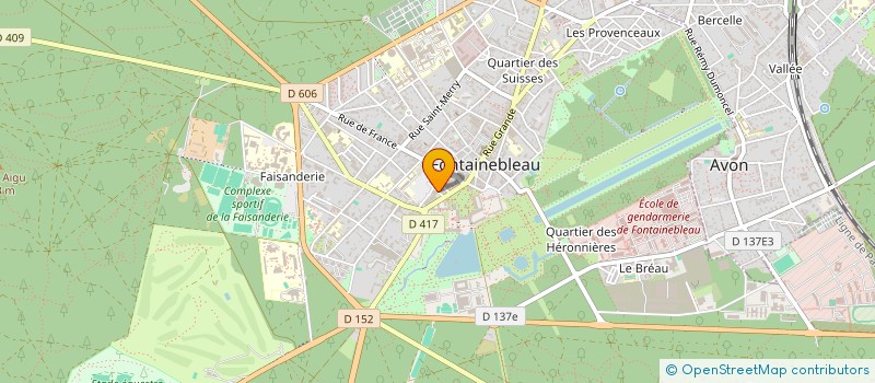 localisation de l'entreprise DEFIS NATURE & MONDE  FONTAINEBLEAU