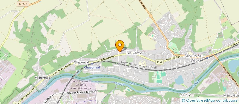localisation de l'entreprise DEFIS-PREV à AUVERS-SUR-OISE