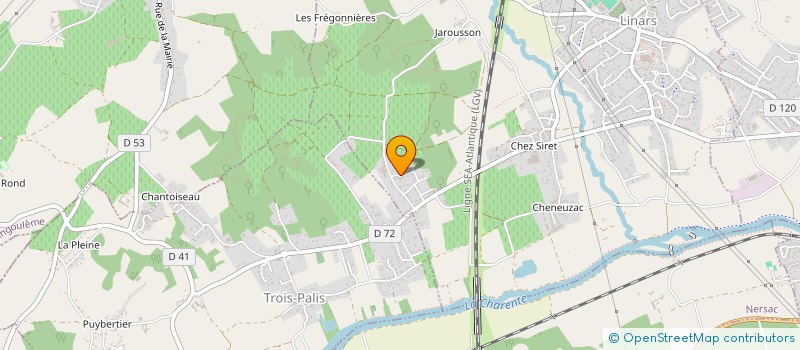 localisation de l'entreprise DEFIS RENOVATION à LINARS
