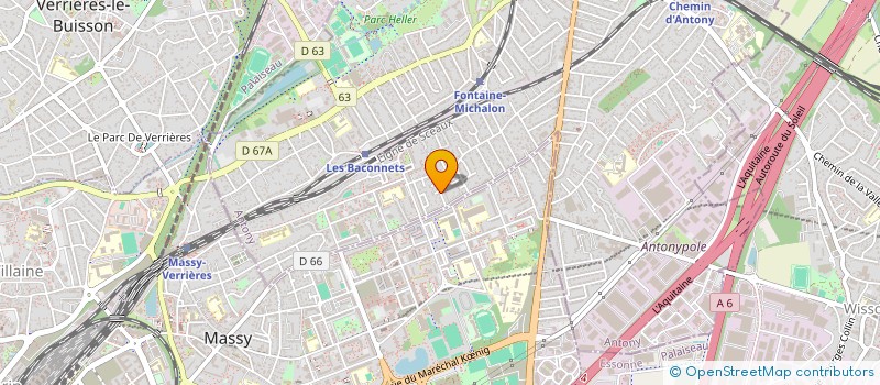 localisation de l'entreprise DEFIS SPORTS ET AVENTURES à ANTONY