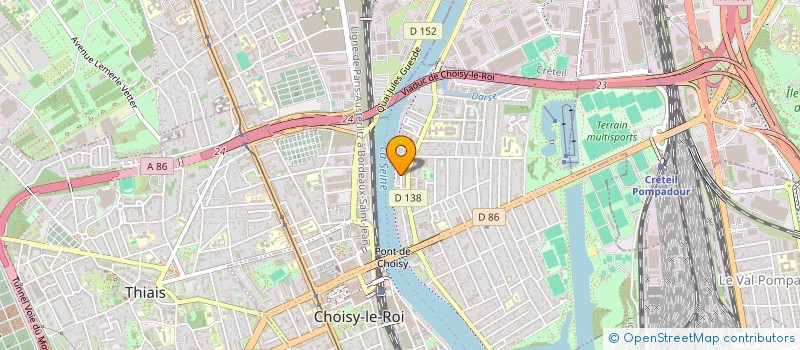 localisation de l'entreprise DEFISOFT à CHOISY-LE-ROI