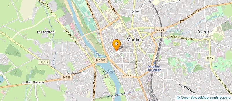 localisation de l'entreprise DEFIT'S LADY à MOULINS