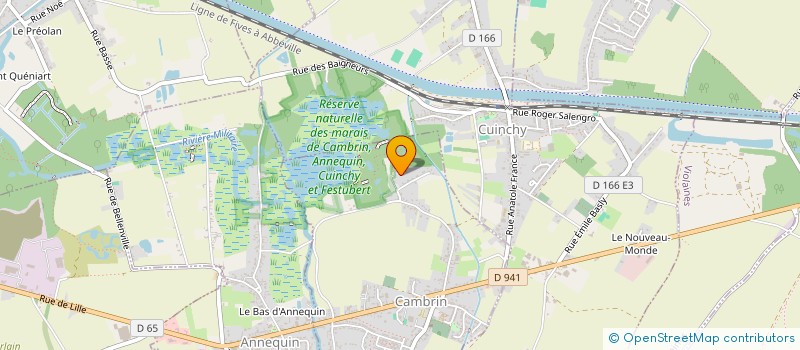 localisation de l'entreprise DEFITEC  CAMBRIN