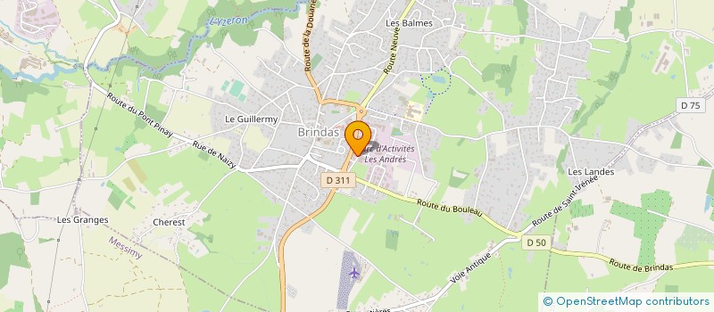 localisation de l'entreprise DEFITRACES à BRINDAS
