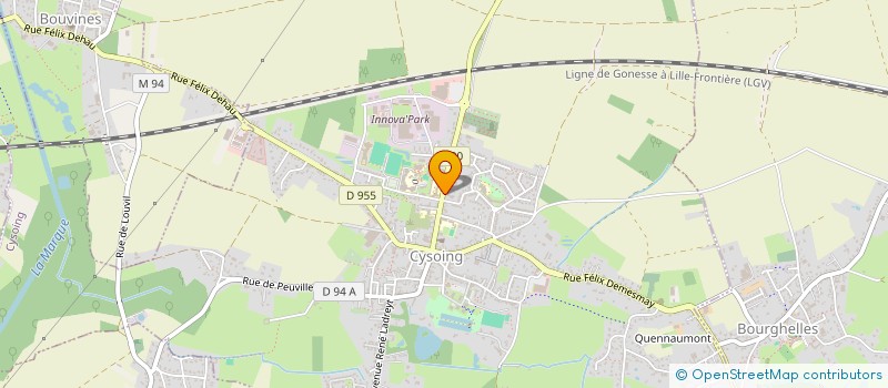 localisation de l'entreprise DEFIVES MENUISERIE  CYSOING