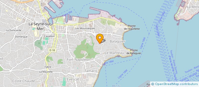 localisation de l'entreprise DEFLAUX FACTORY  LA SEYNE-SUR-MER