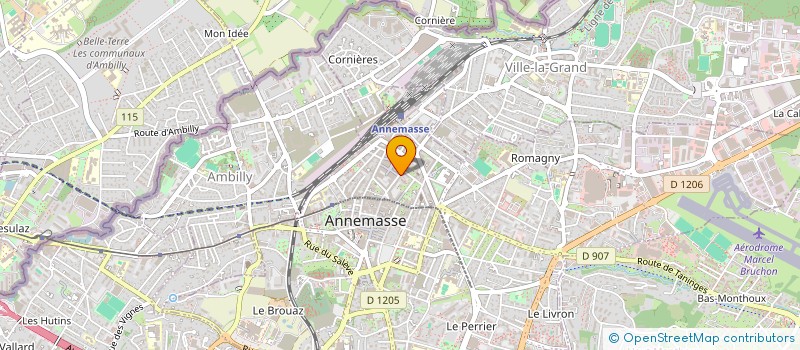 localisation de l'entreprise DEFLORENNE CHABLAIS  ANNEMASSE