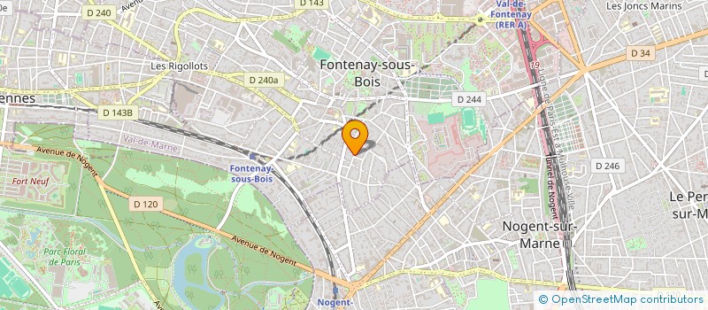 localisation de l'entreprise DEFOCUS FILMS à FONTENAY SOUS BOIS