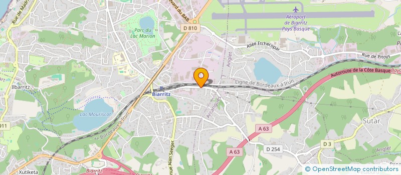 localisation de l'entreprise DEFOLY & CIE à BIARRITZ
