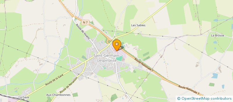 localisation de l'entreprise DEFOND BETAIL NEGOCE  SAINT-GERMAIN-LESPINASSE