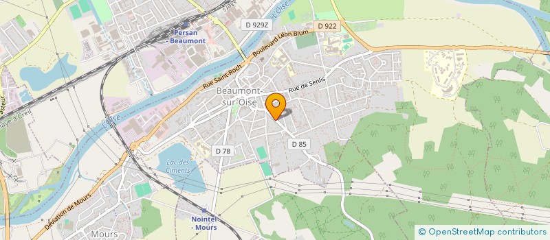 localisation de l'entreprise DEFOND DESIGN  BEAUMONT-SUR-OISE