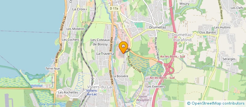 localisation de l'entreprise DEFONTAINE  DRUMETTAZ-CLARAFOND