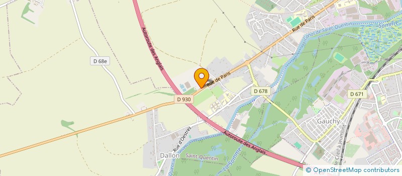 localisation de l'entreprise DEFOSSE à SAINT-QUENTIN