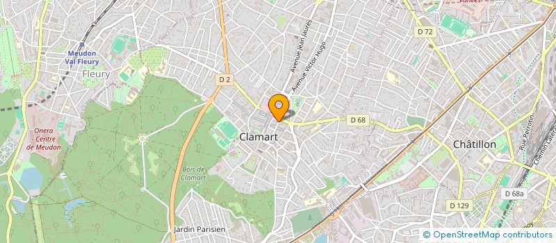 localisation de l'entreprise DEFRACTO à CLAMART