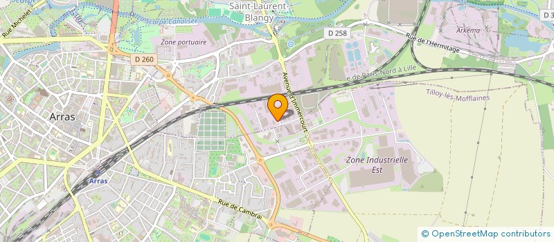 localisation de l'entreprise DEFRAM  SAINT-LAURENT-BLANGY