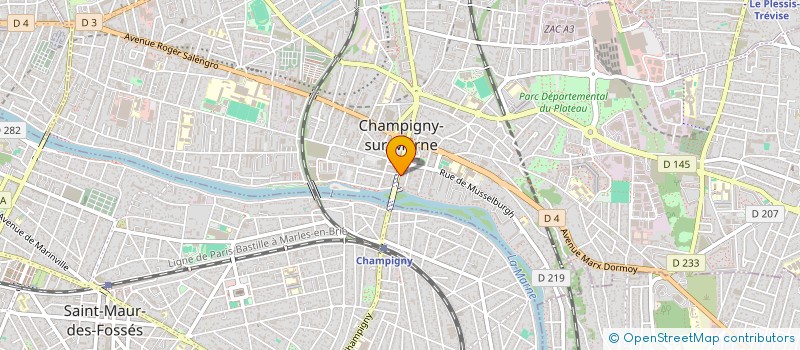 localisation de l'entreprise DEFRANCE ANIMATION à CHAMPIGNY-SUR-MARNE