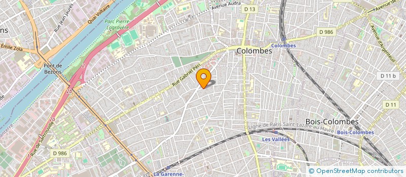 localisation de l'entreprise DEFRANCE CONSTRUCTION  COLOMBES