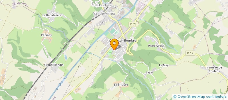 localisation de l'entreprise DEFRANCE PROTECTION INCENDIE - D.P.I.  VAL-DE-VIRIEU