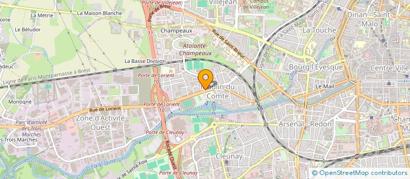 localisation de l'entreprise DEFRANCE RENNES OUEST SARL à RENNES