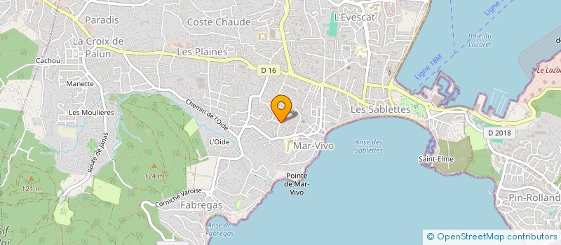 localisation de l'entreprise DEFRANCE-ROS à LA SEYNE-SUR-MER