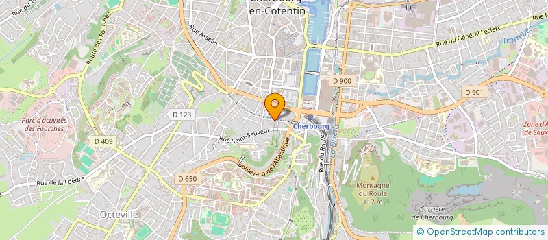 localisation de l'entreprise DEFRANCEIMMO à CHERBOURG-EN-COTENTIN