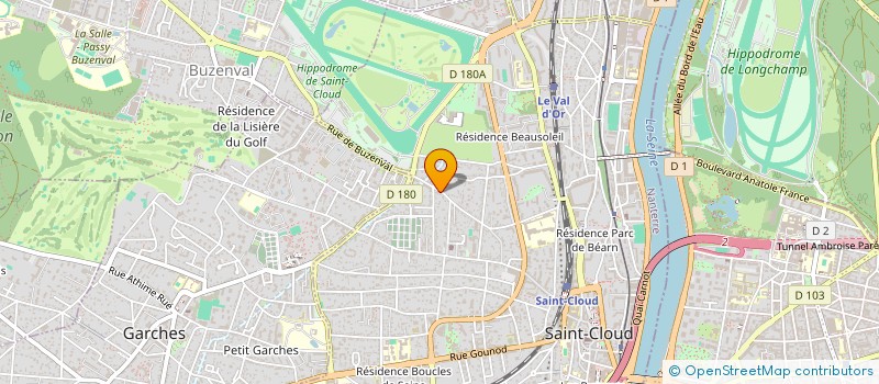 localisation de l'entreprise DEFRANOUX ANDRE à SAINT-CLOUD