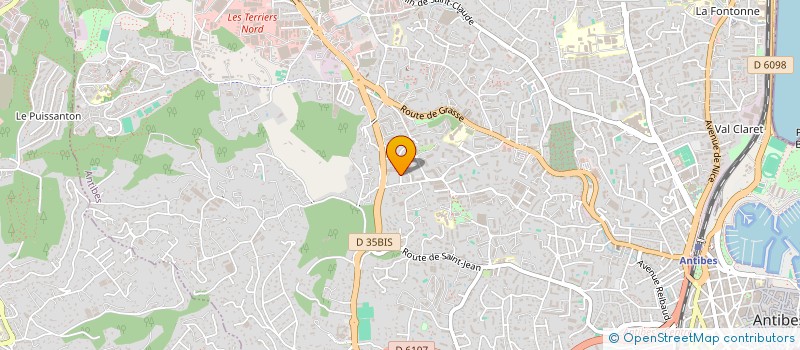 localisation de l'entreprise DEFRANT à ANTIBES