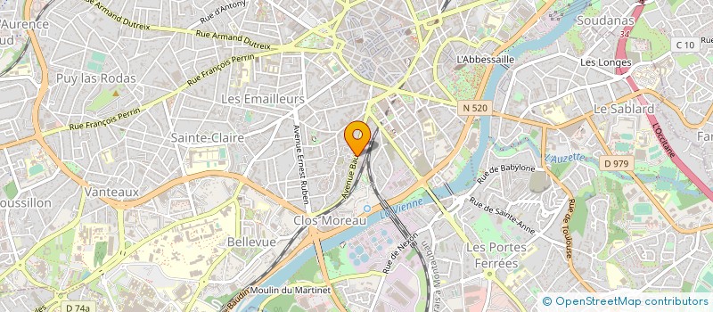 localisation de l'entreprise DEFRETIN INGENIERIE à LIMOGES