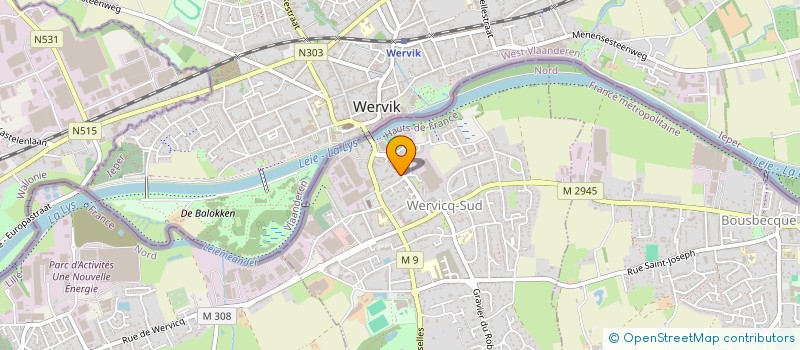 localisation de l'entreprise DEFRO. MON EXPRESS  WERVICQ-SUD