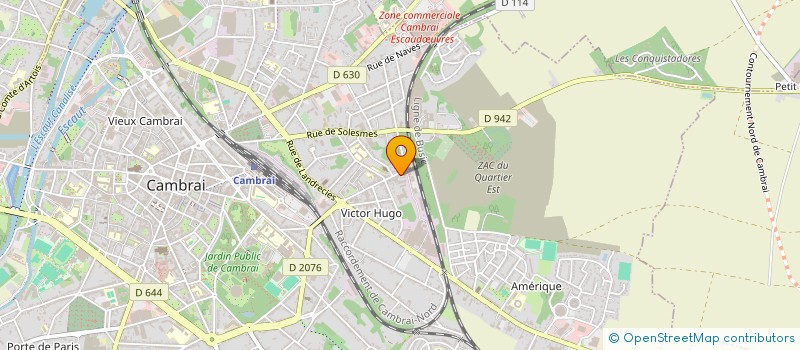 localisation de l'entreprise DEFROID à CAMBRAI