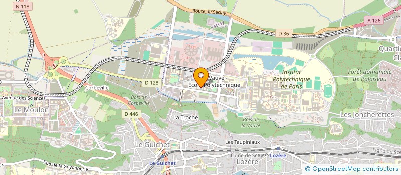 localisation de l'entreprise DEFTECH à PALAISEAU