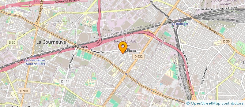 localisation de l'entreprise DEFU à LA COURNEUVE