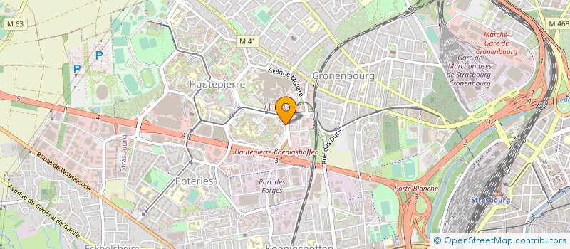 localisation de l'entreprise DEFYMED à STRASBOURG