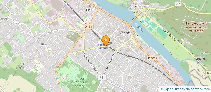 localisation de l'entreprise DEG à VERNON