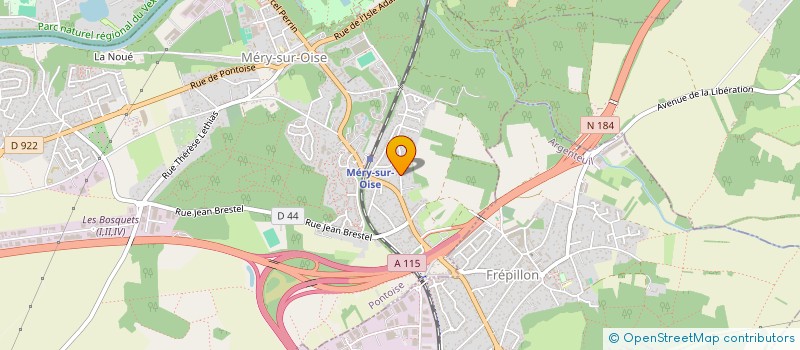 localisation de l'entreprise DEG  MERY-SUR-OISE