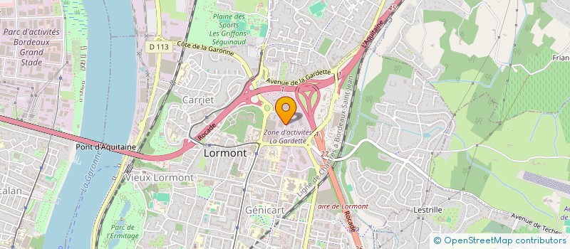localisation de l'entreprise DEG CONSTRUCTION à LORMONT