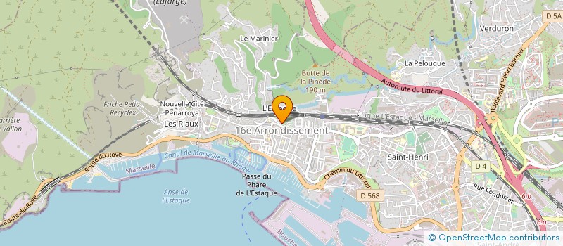 localisation de l'entreprise DEG CONSTRUCTIONS à MARSEILLE 16EME