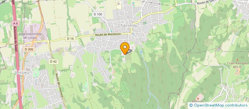 localisation de l'entreprise DEGACHE SAINT-PAUL PAYSAGE  CHASSELAY