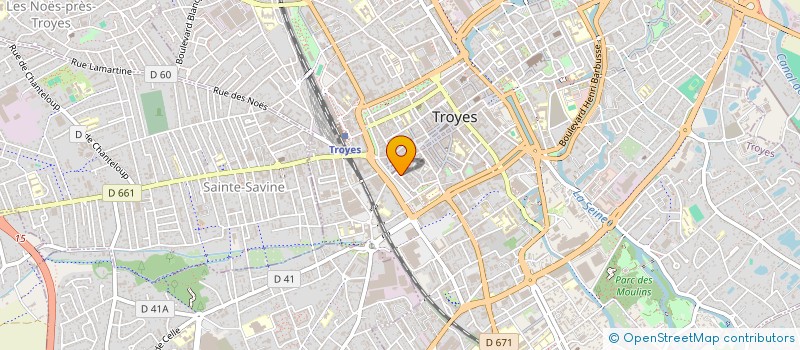 localisation de l'entreprise DEGAND - PORET à TROYES
