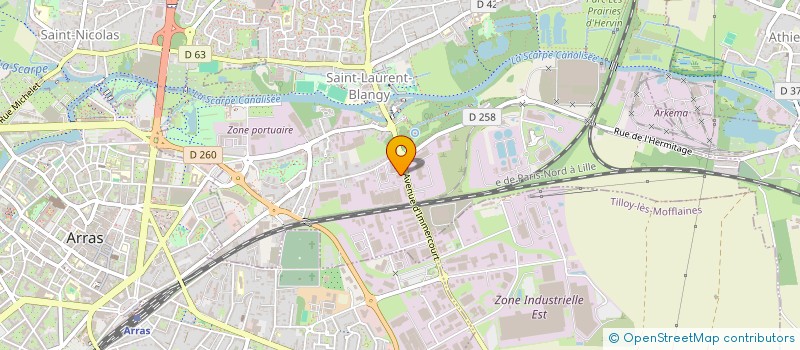 localisation de l'entreprise DEGARDIN DISTRIBUTION  SAINT-LAURENT-BLANGY