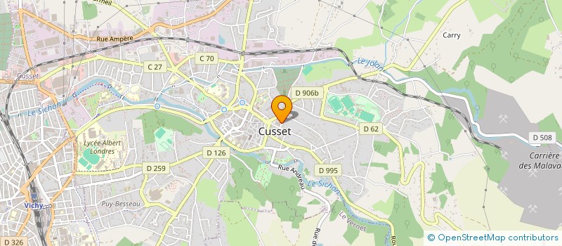 localisation de l'entreprise DEGARDIN PLOMBERIE à CUSSET