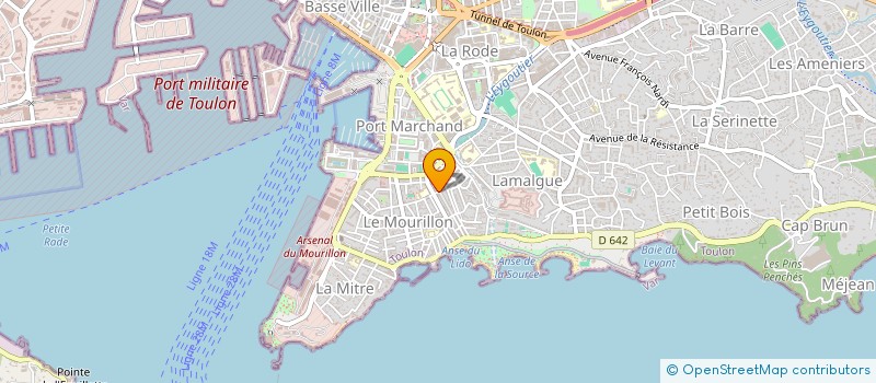 localisation de l'entreprise DEGAULT à TOULON