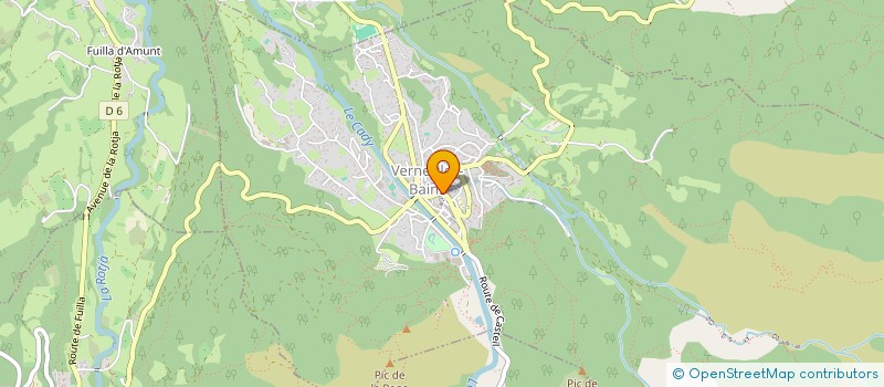 localisation de l'entreprise DEGAVERN à VERNET-LES-BAINS