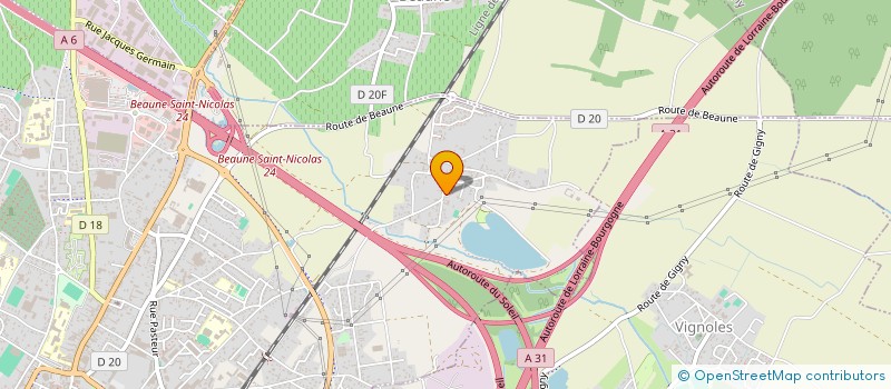 localisation de l'entreprise DEGAYE à BEAUNE