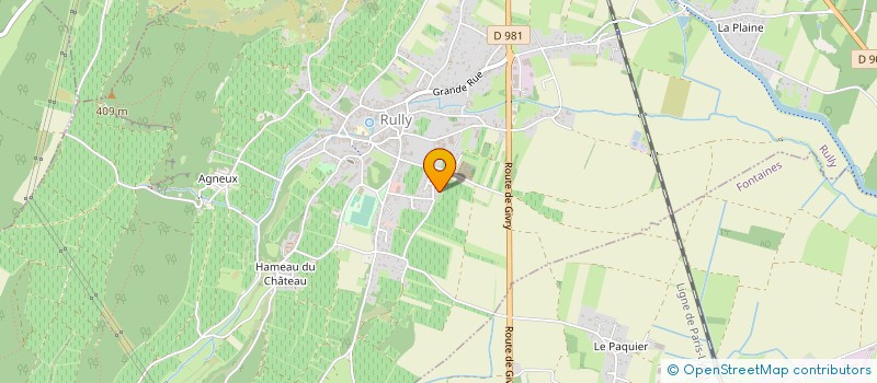 localisation de l'entreprise DEGECOM à RULLY