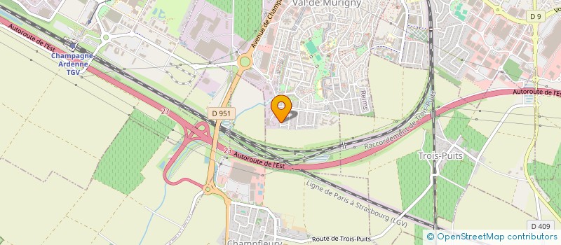 localisation de l'entreprise DEGEDE  REIMS